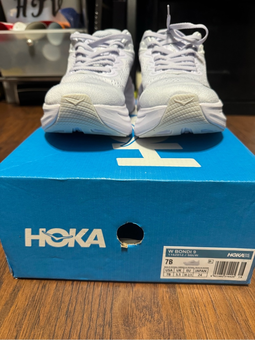 Hoka White Women's Athletic Running Shoes